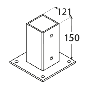 PSP 120 NOSAC STUBA POVRSINSKI 121X150X200M 4846