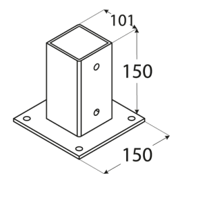 PSP 100 NOSAC STUBA POVRSINSKI 101X150X2MM 4843